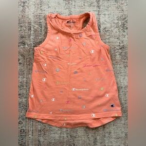 Champion Kids' Orange Tank Top with Logo Print